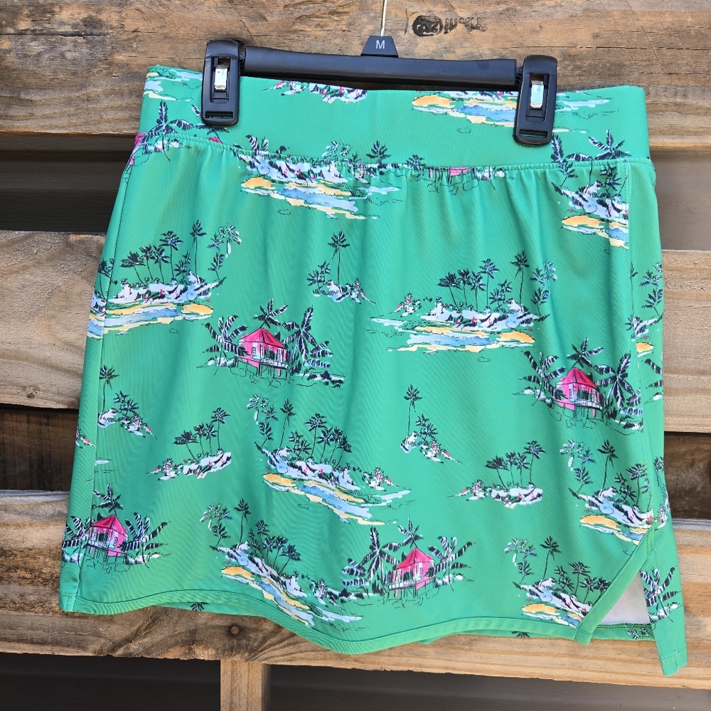 CROWN & IVY Green Tennis Skirt